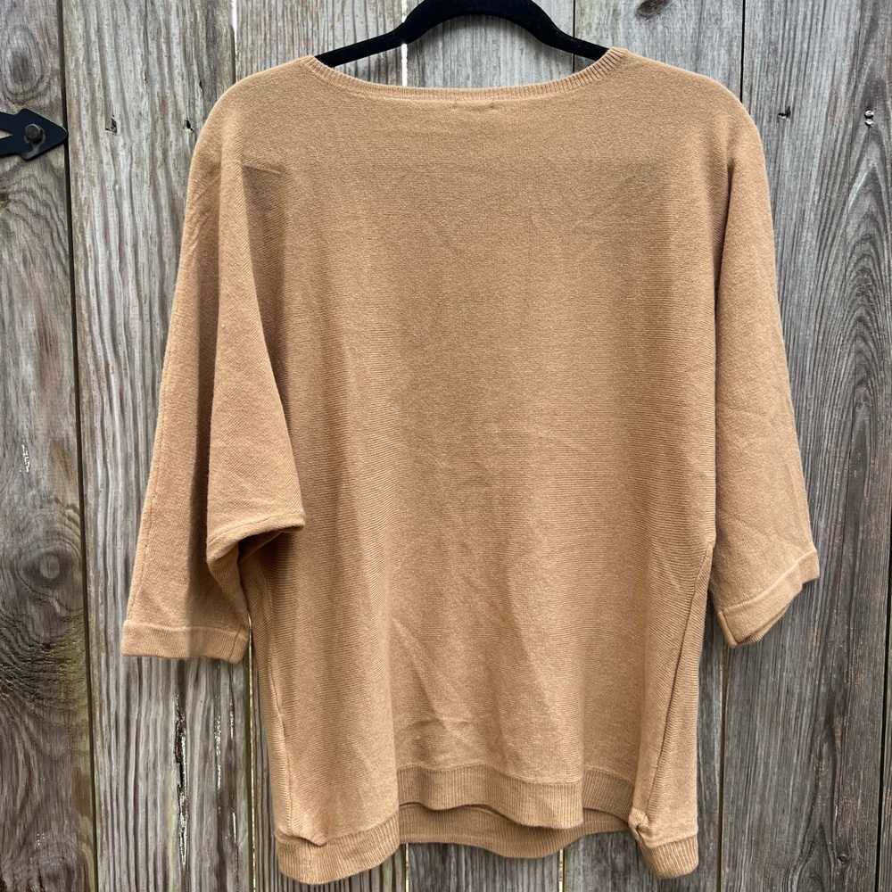 SOHO Jeans New York & Co Batwing Sweater Tan women’s Small NWT NEW - Picture 7 of 8